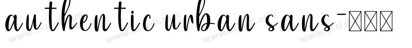 authentic urban sans字体转换